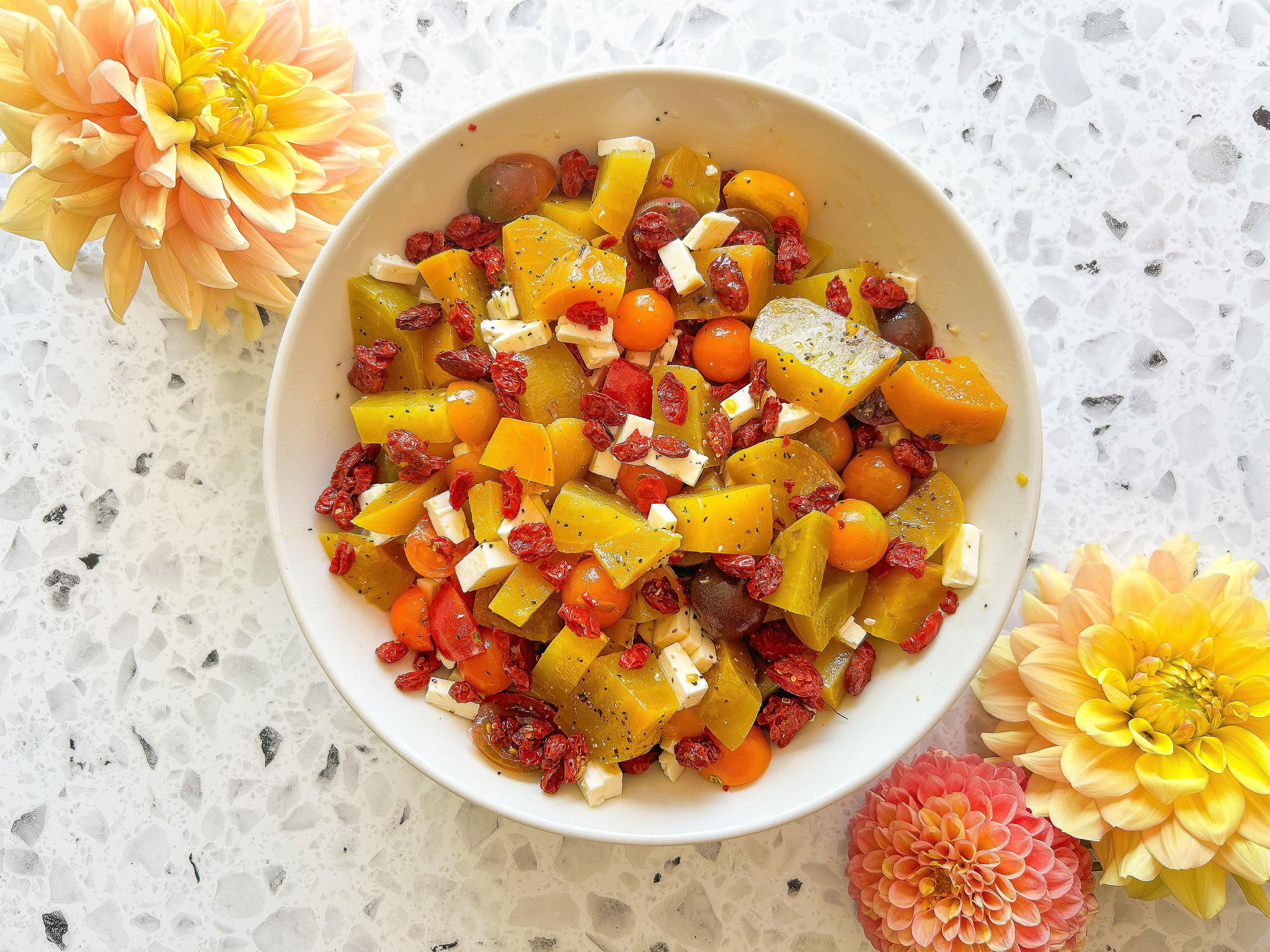 Goji Berry and Golden Beet Salad