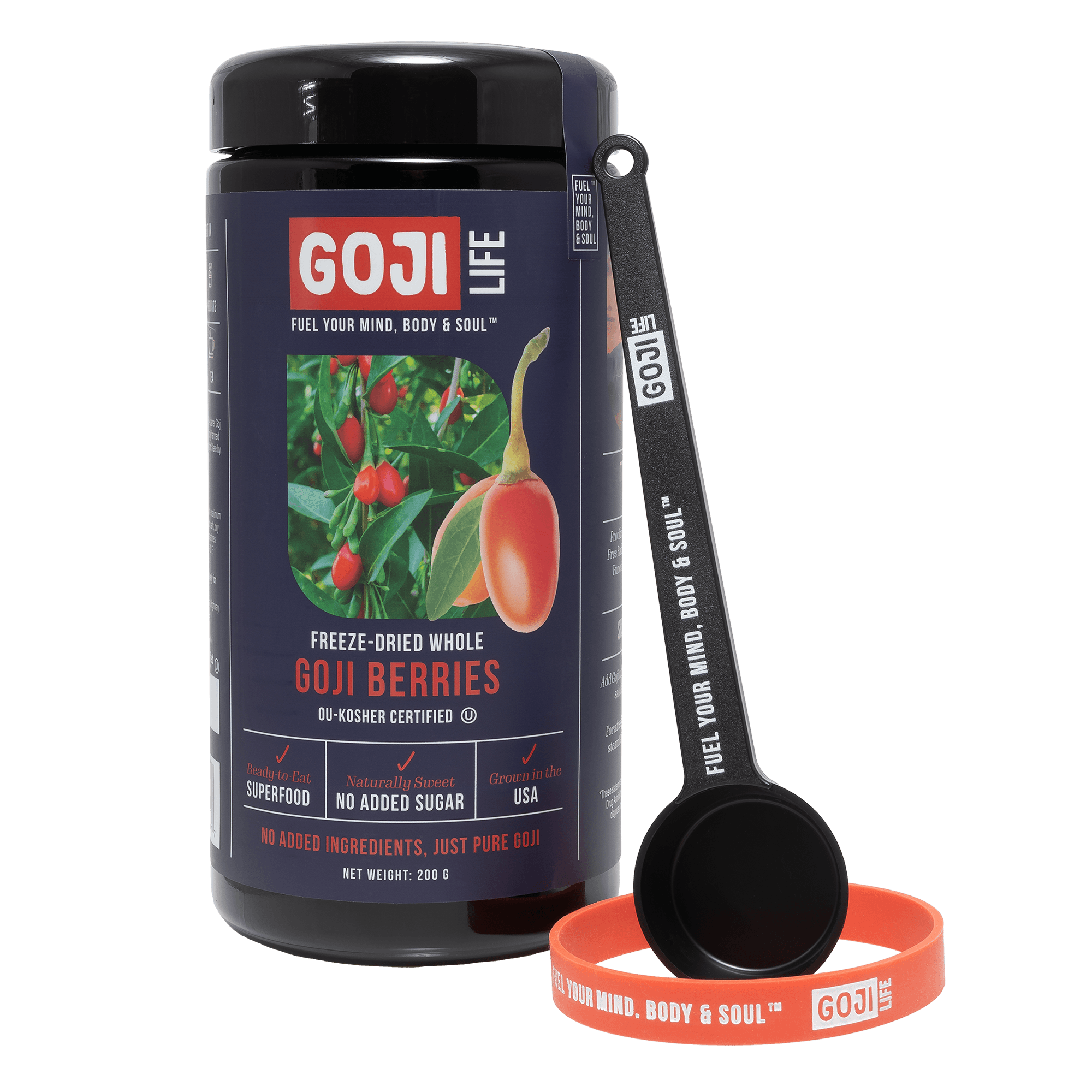 Freeze-Dried Goji Berries + Miron® Violet Glass Vessel